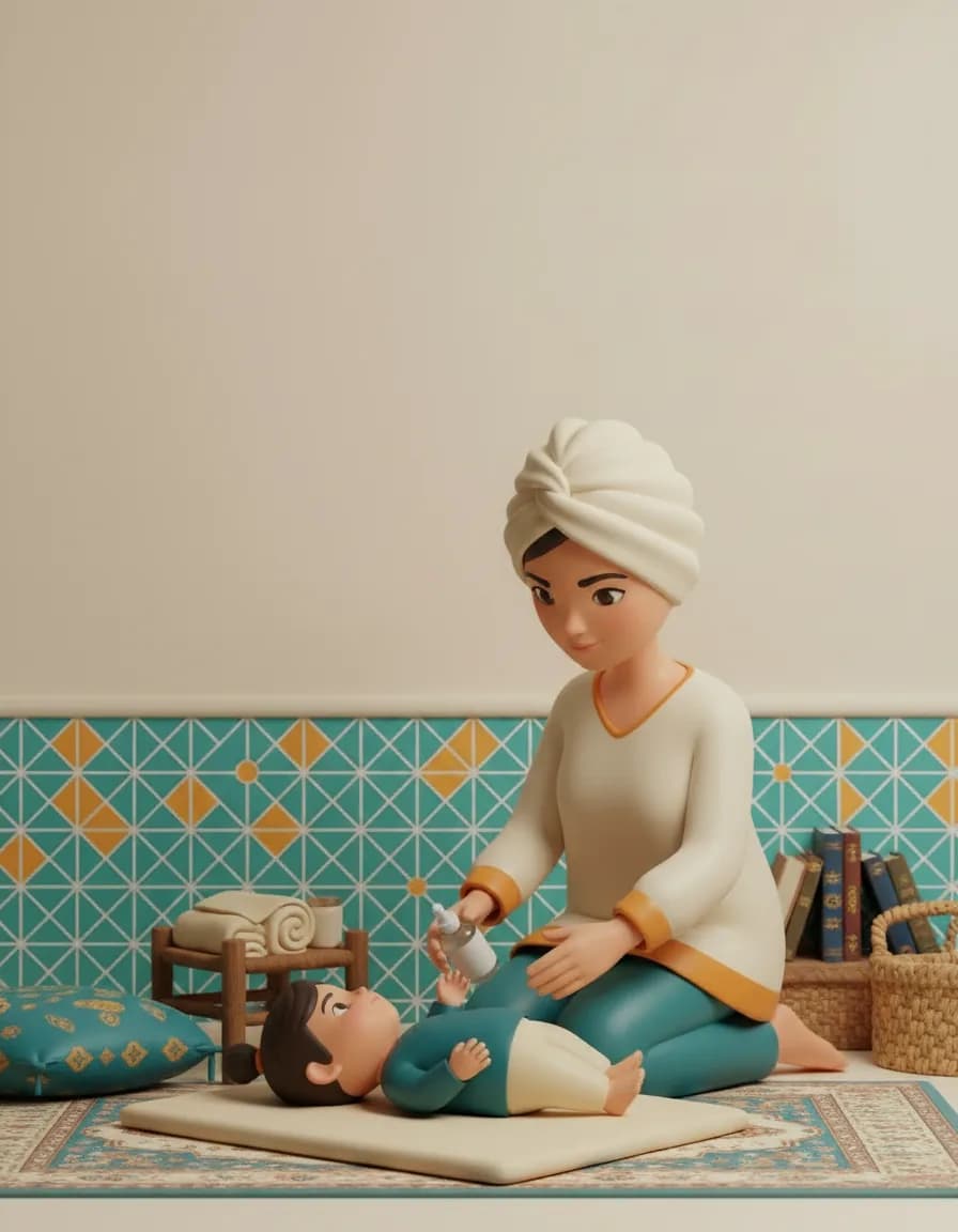 تصویر بازی ماساژ آرام بعد از حمام