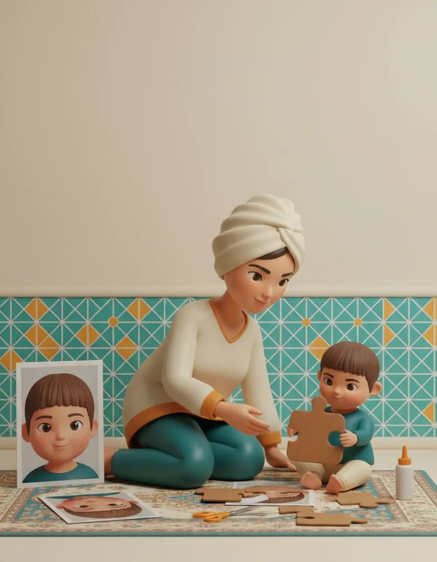 تصویر بازی پازل عکس خودم