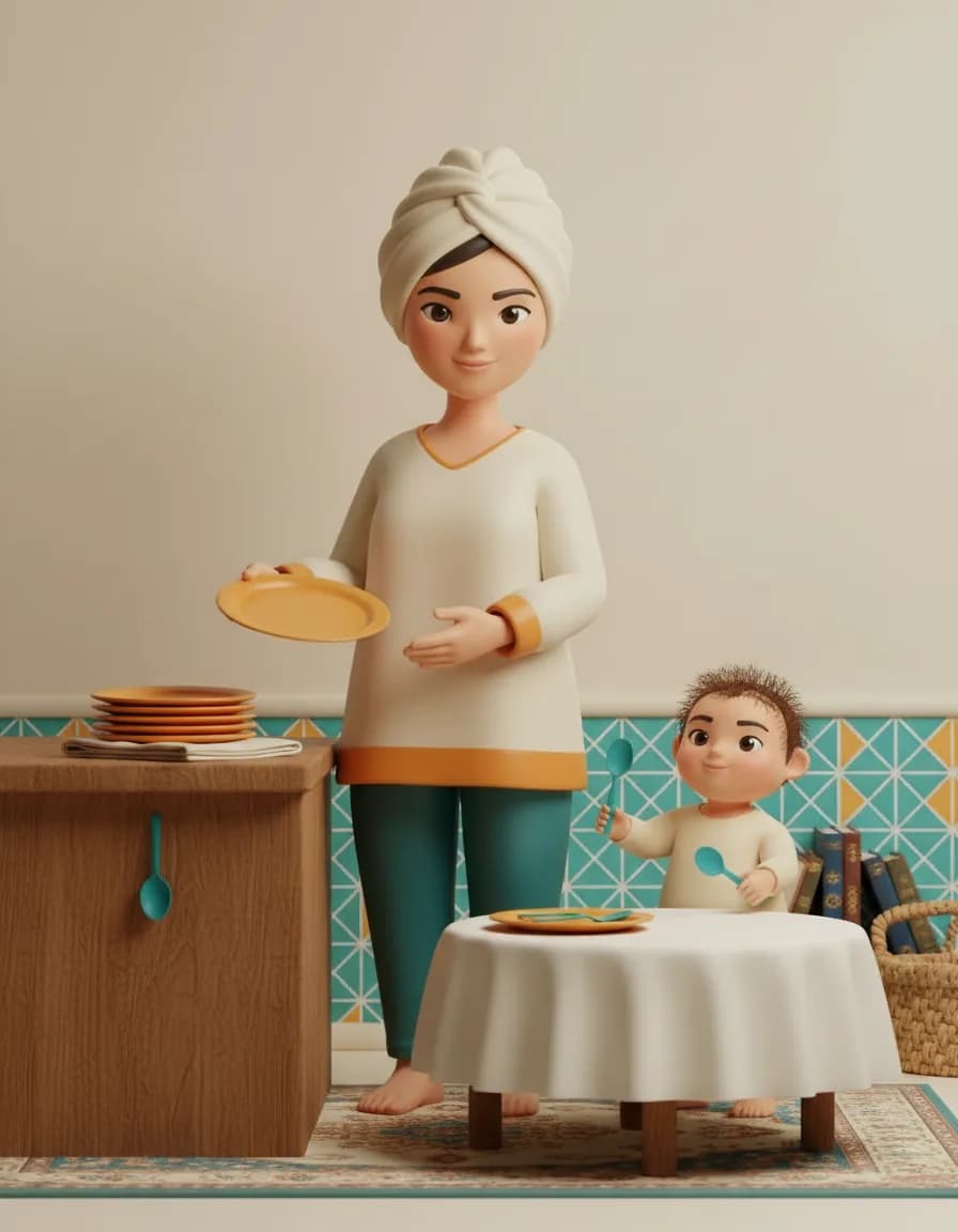 تصویر بازی سفره‌چین کوچولو