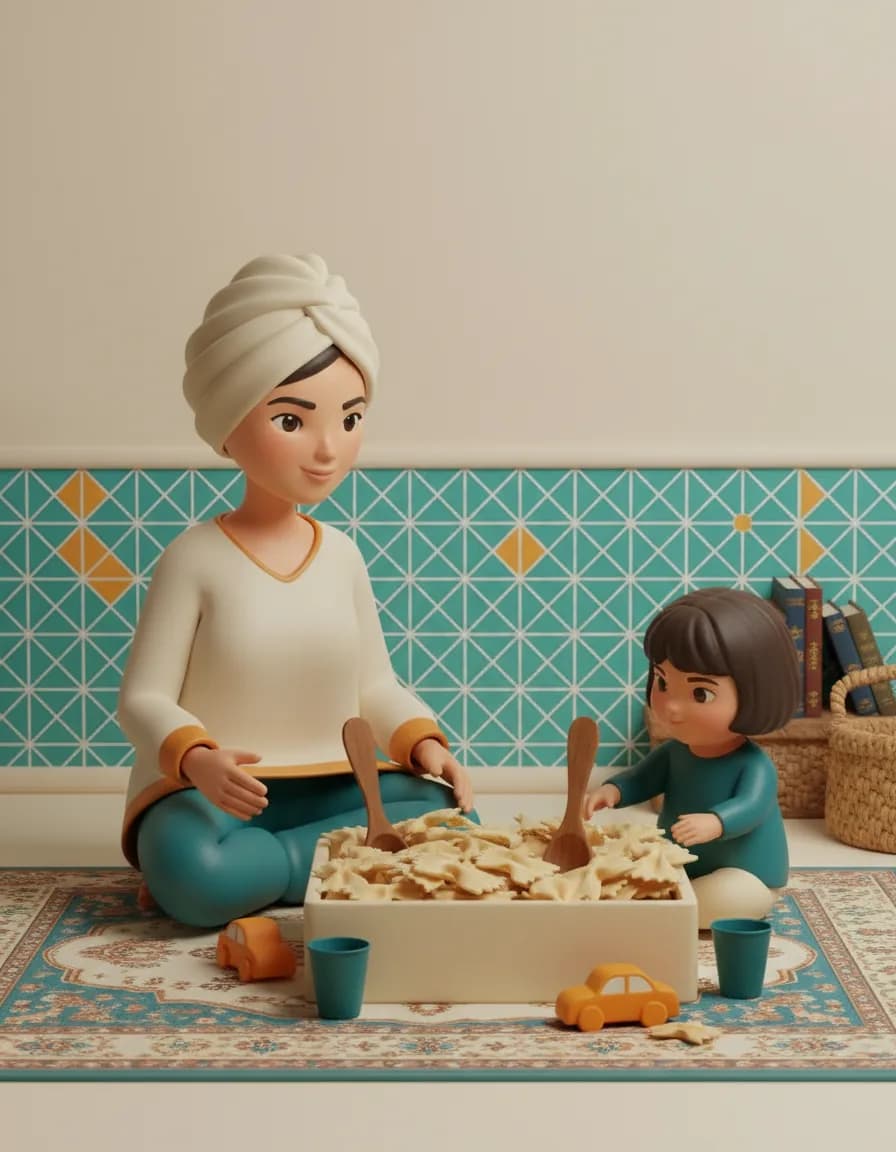 تصویر بازی جفت‌یابی در باکسِ حسی