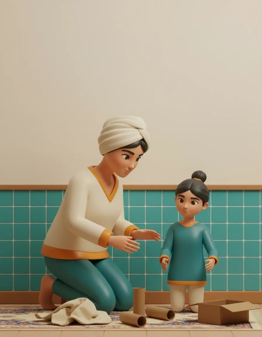 مرحلهی ۱ بازی این چوب چی میتونه باشه؟: یک سناریوی نمایشی انتخاب کنید (مثلاً «رفتن به دکتر» یا «سفر با کشتی فضایی»).