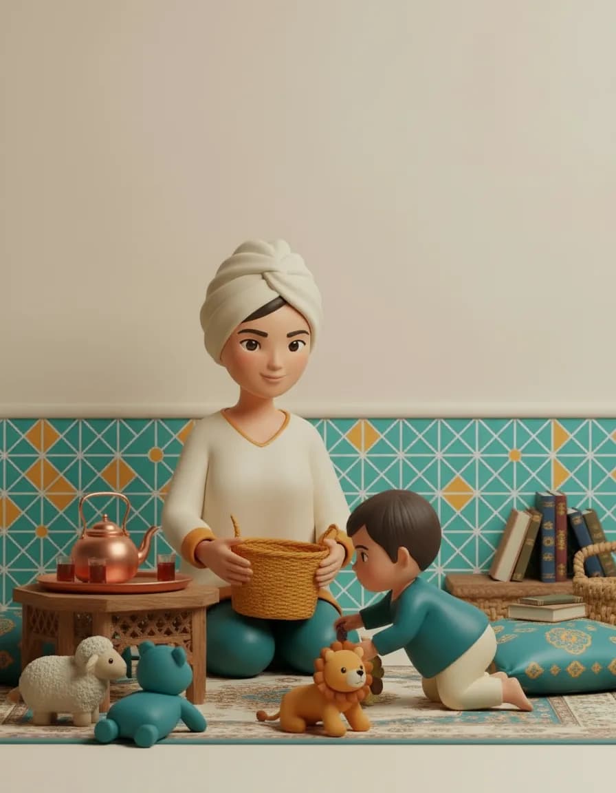 مرحلهی ۲ بازی نجات دوستان کوچولو: خودتان در طرف دیگر اتاق با ظرف جمعآوری بنشینید.