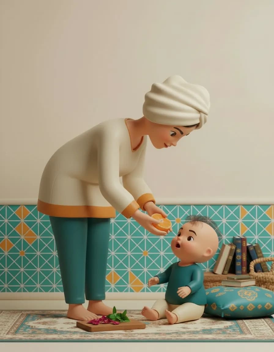 مرحلهی ۳ بازی بو کن با دماغت: بگویید «بو کن! با دماغ بو میکنیم» و واکنشش را تماشا کنید.