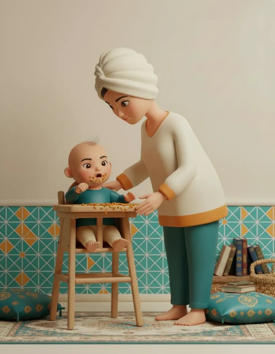 مرحلهی ۴ بازی کاوش رنگینکمان طعمها: به واکنش صورتش (ذوق، اخم، تعجب) توجه کنید و آن را هم با کلمه توصیف کنید: «ترشه نه؟!»