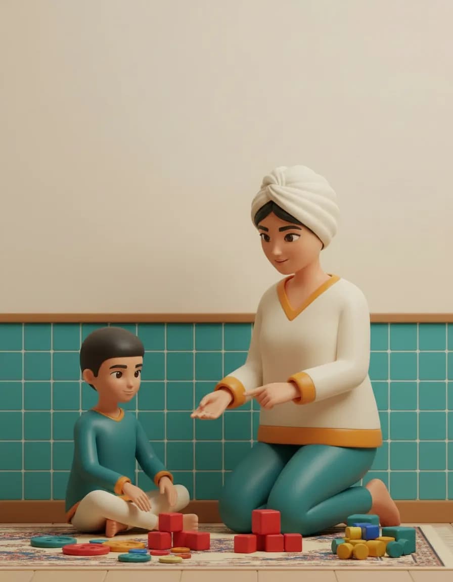 مرحلهی ۲ بازی کارآگاه قانون مخفی: یکییکی اشیا را نشان دهید و بگویید «این با قانون جور در میاد» یا «این جور در نمیاد» — بدون گفتن خود قانون.