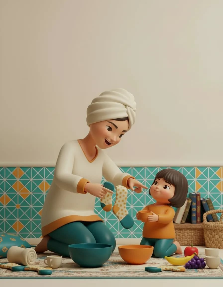 مرحلهی ۲ بازی مرتبسازی وارونه: بعد بگو «حالا بیا یه بازی خندهدار بکنیم! برعکسش میکنیم!»